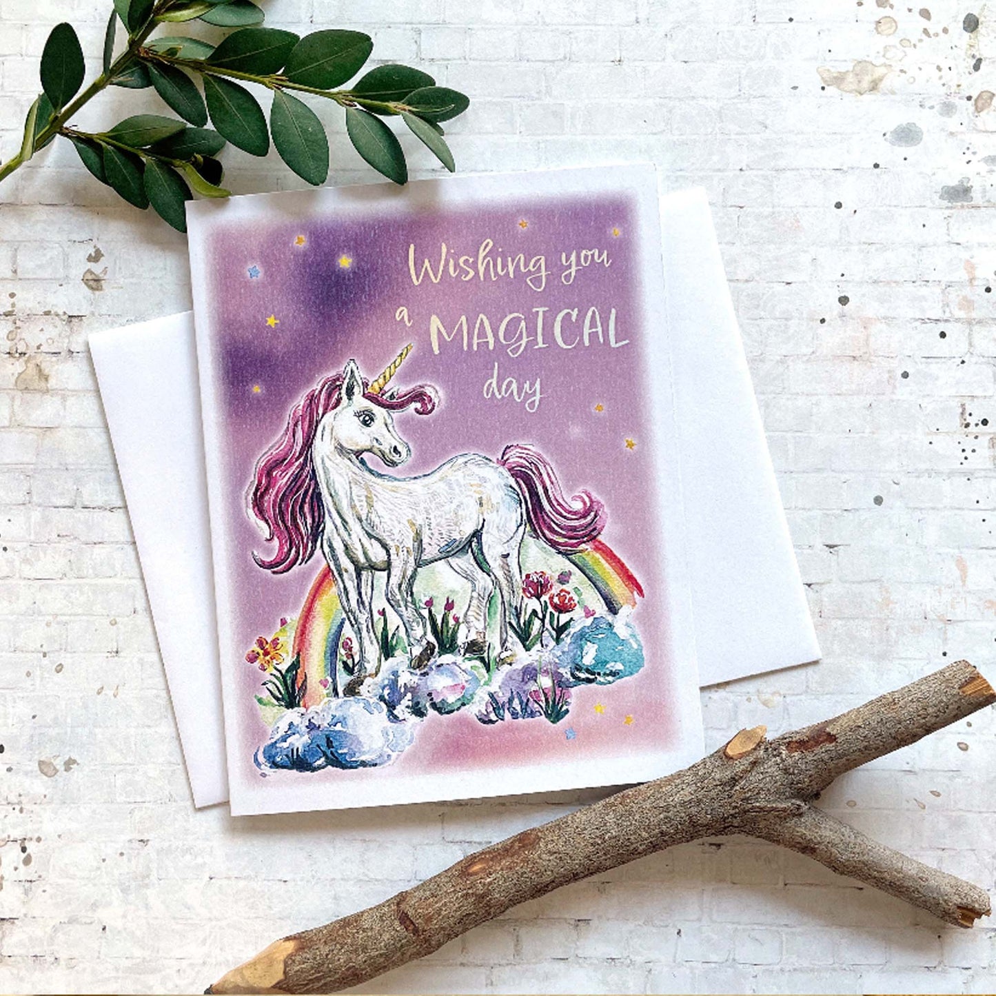 Wishing You A Magical Day Unicorn Birthday Card