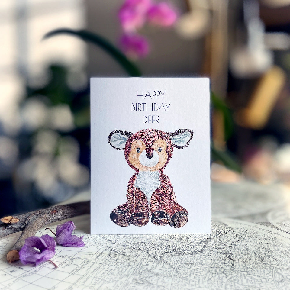 Happy Birthday Reindeer Card