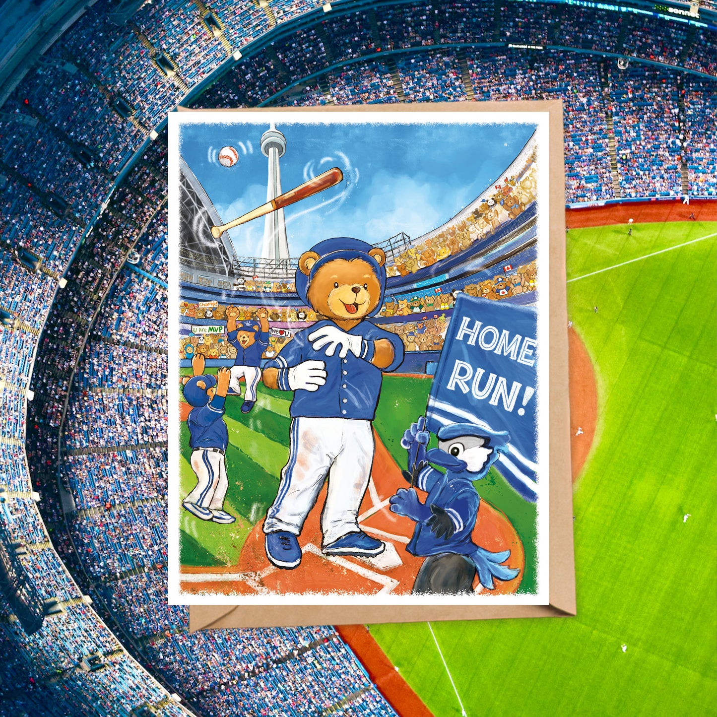 Bat Flip Home Run Card (A2)