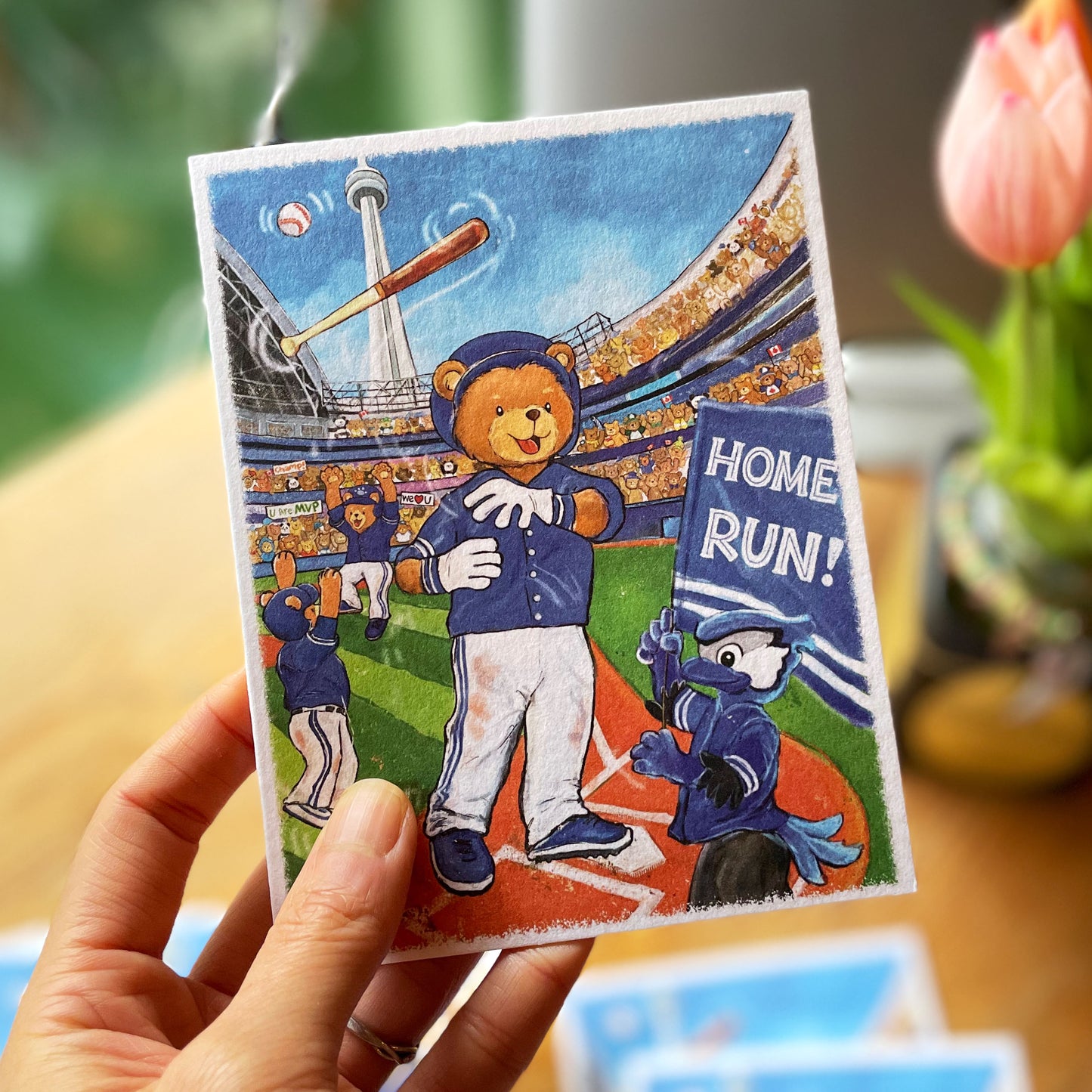 Bat Flip Home Run Card (A2)