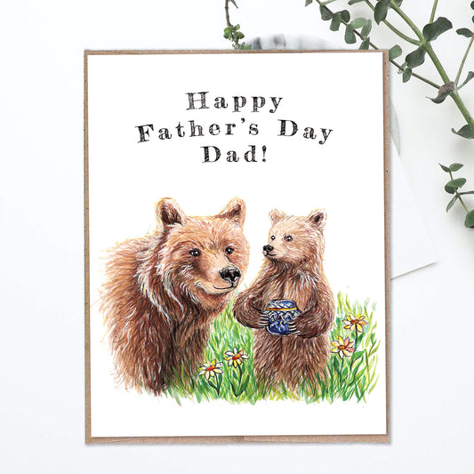 Happy Father's Day Bears Card
